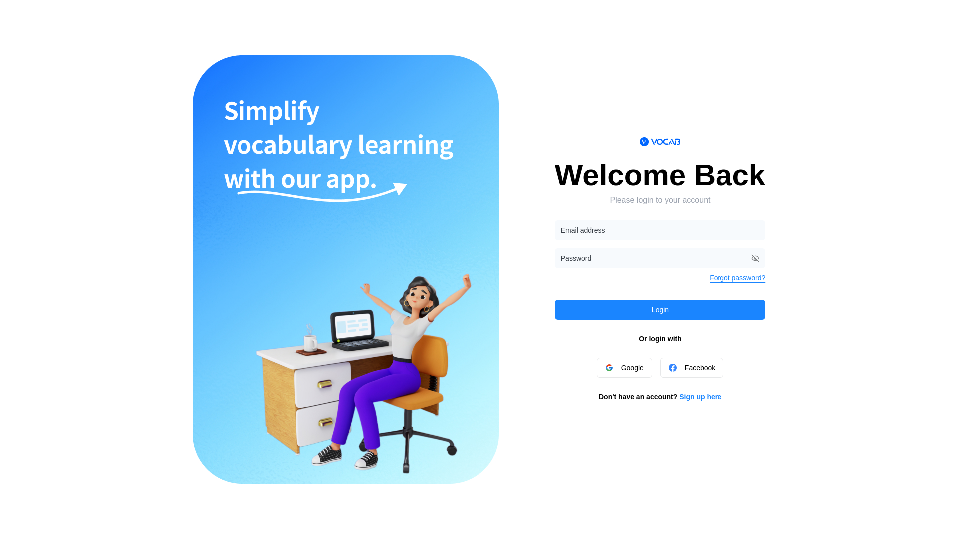 website screenshot of https://vocab-management-fe.pages.dev/