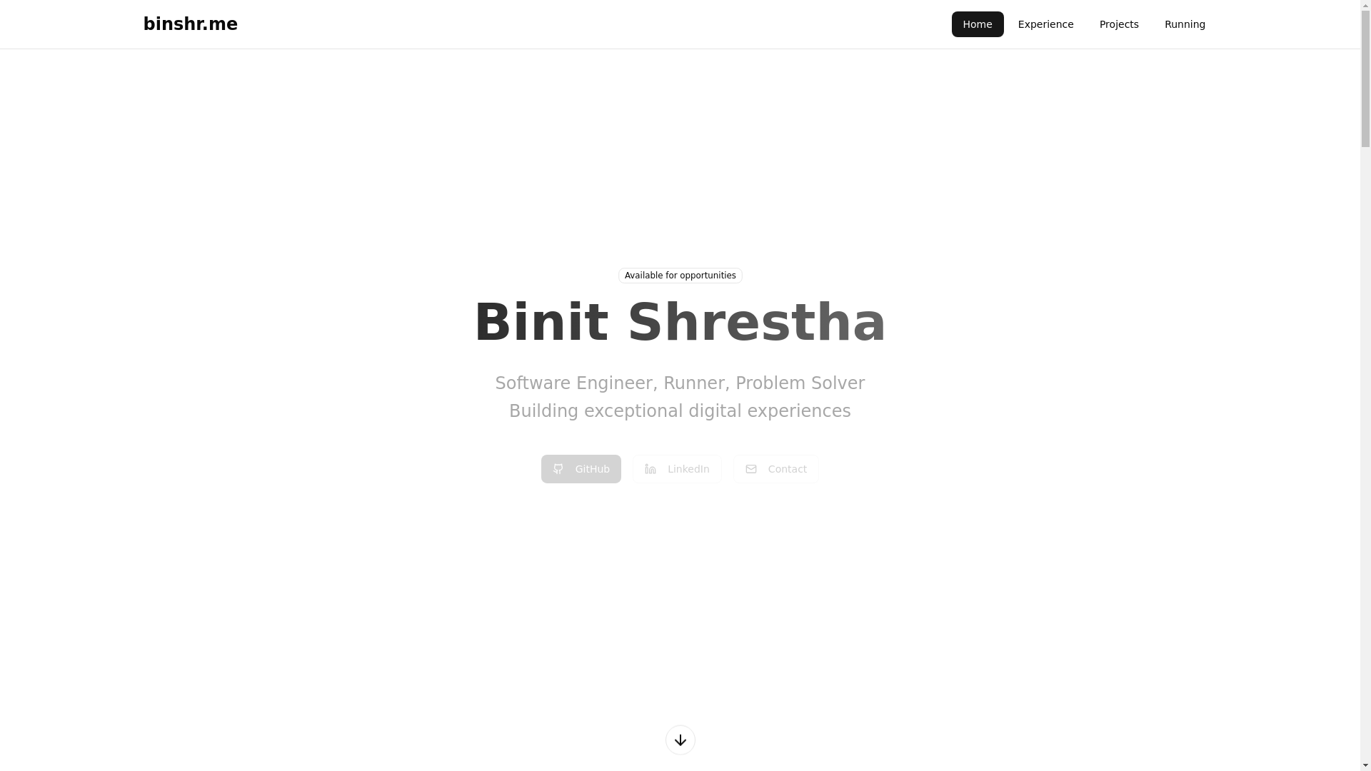 website screenshot of https://personal-site-bj9.pages.dev/