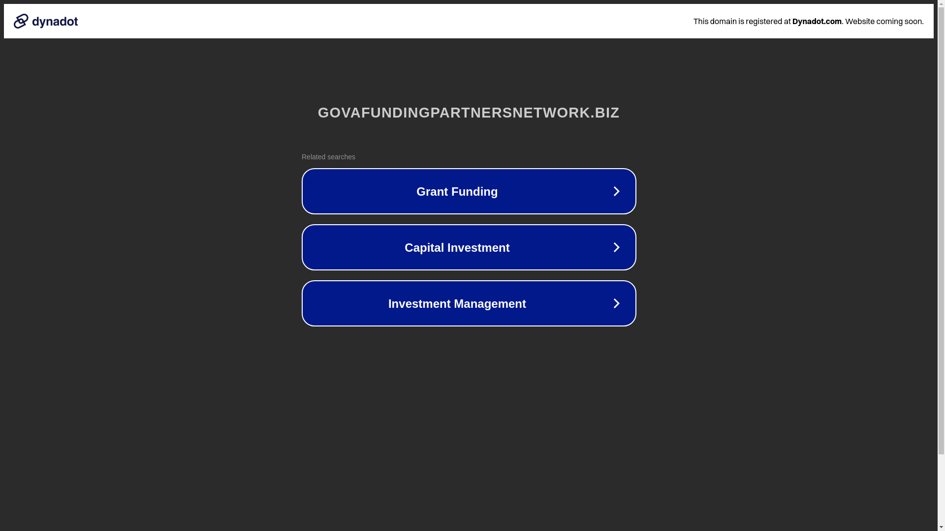website screenshot of https://govafundingpartnersnetwork.biz/