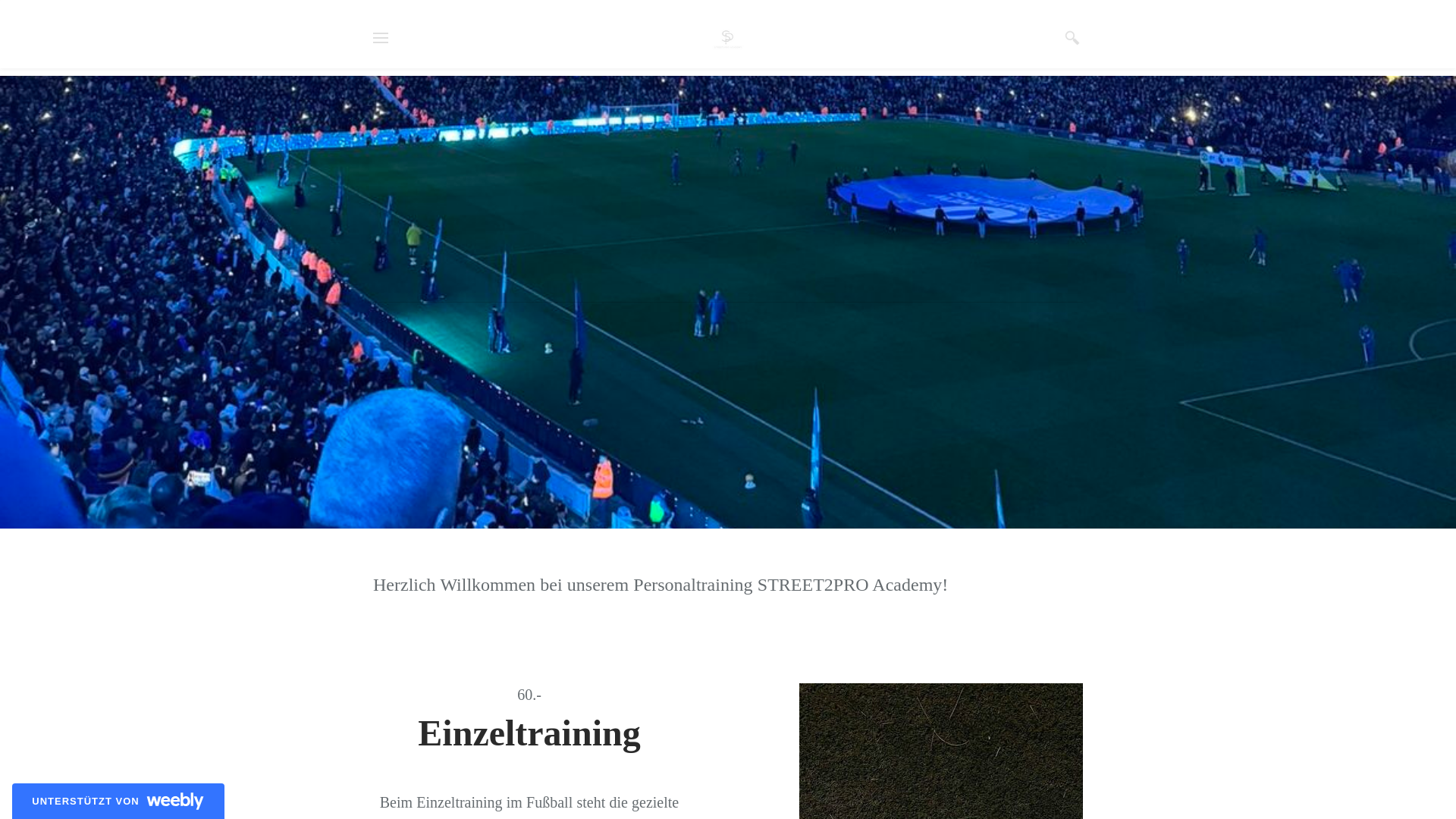 website screenshot of https://street2proacademy.com/