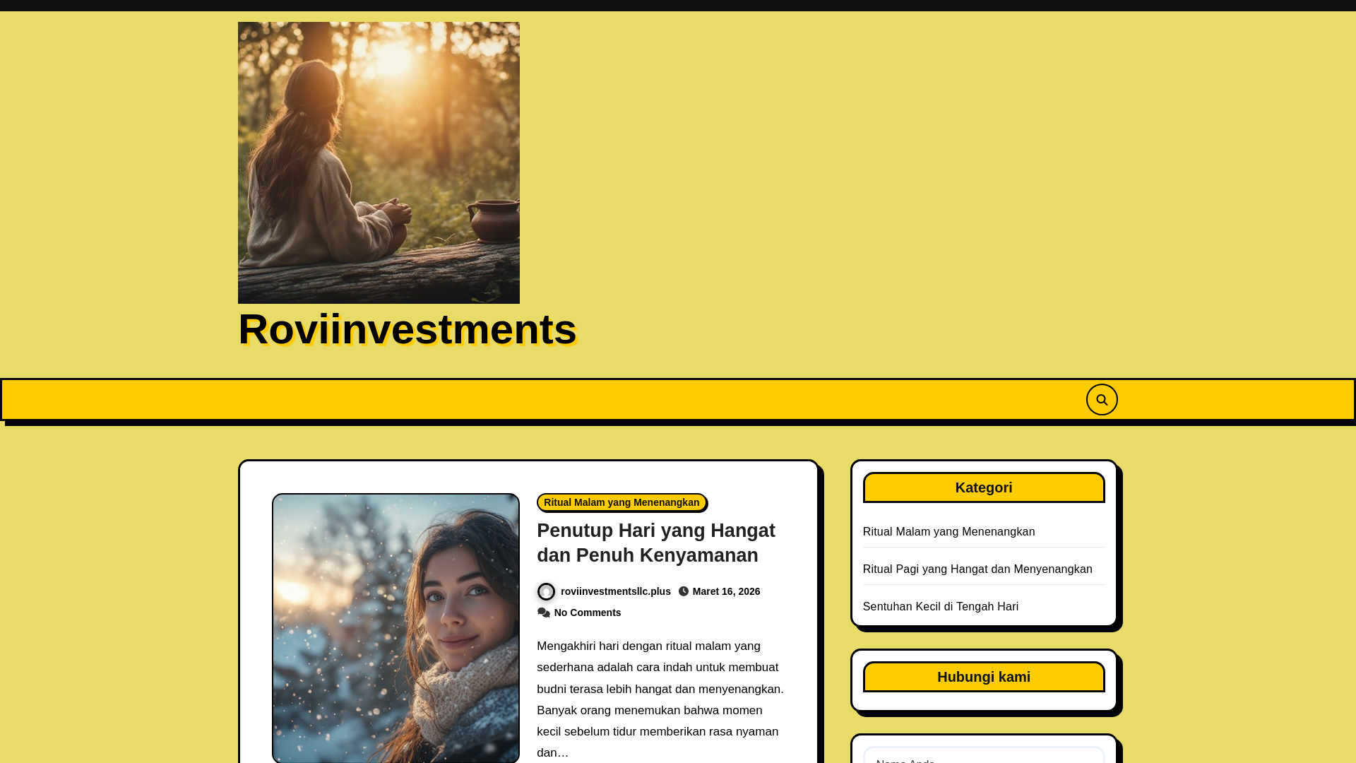 website screenshot of https://roviinvestmentsllc.plus