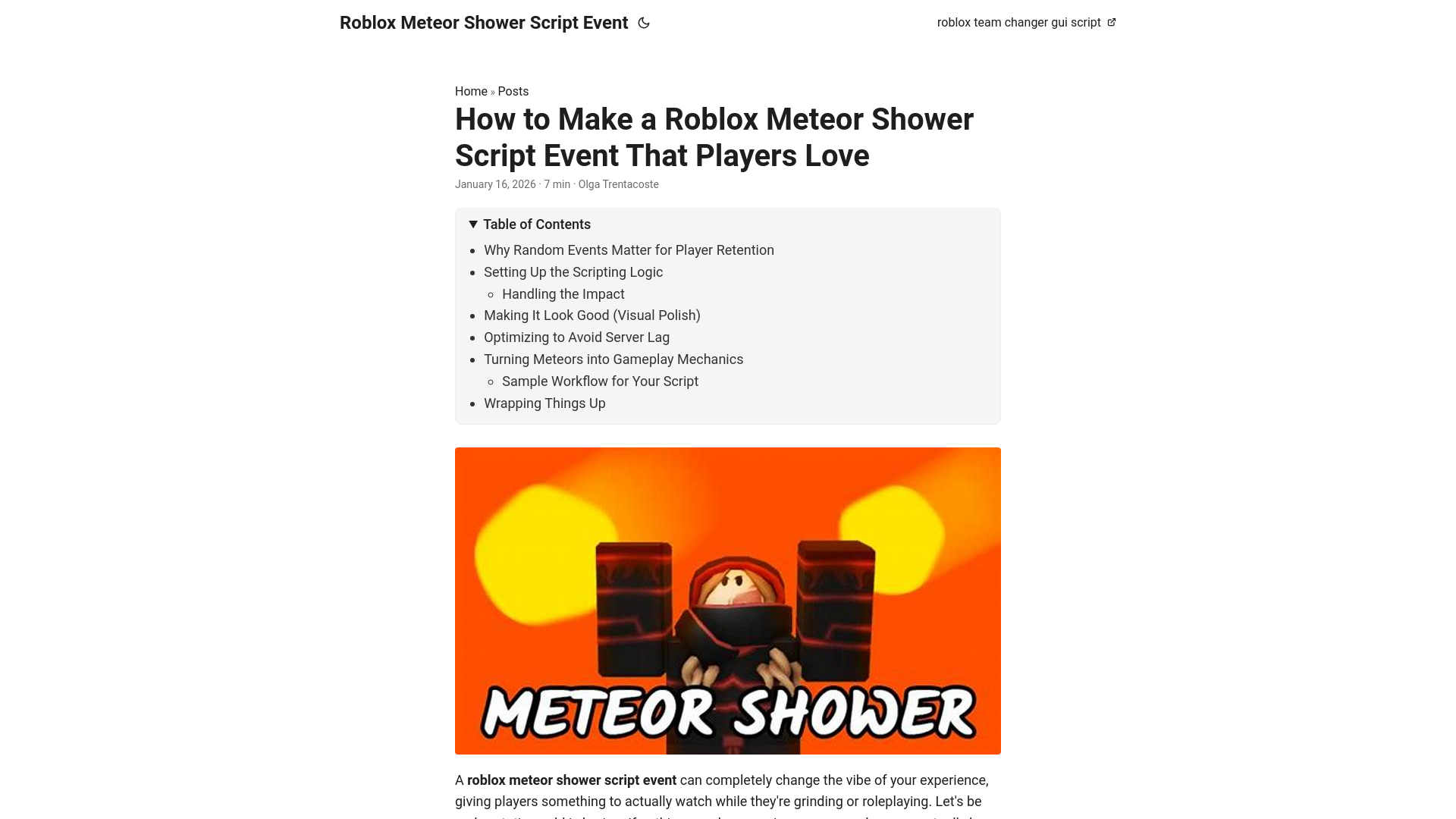 website screenshot of https://robloxmeteorshowerscriptevent.pages.dev/