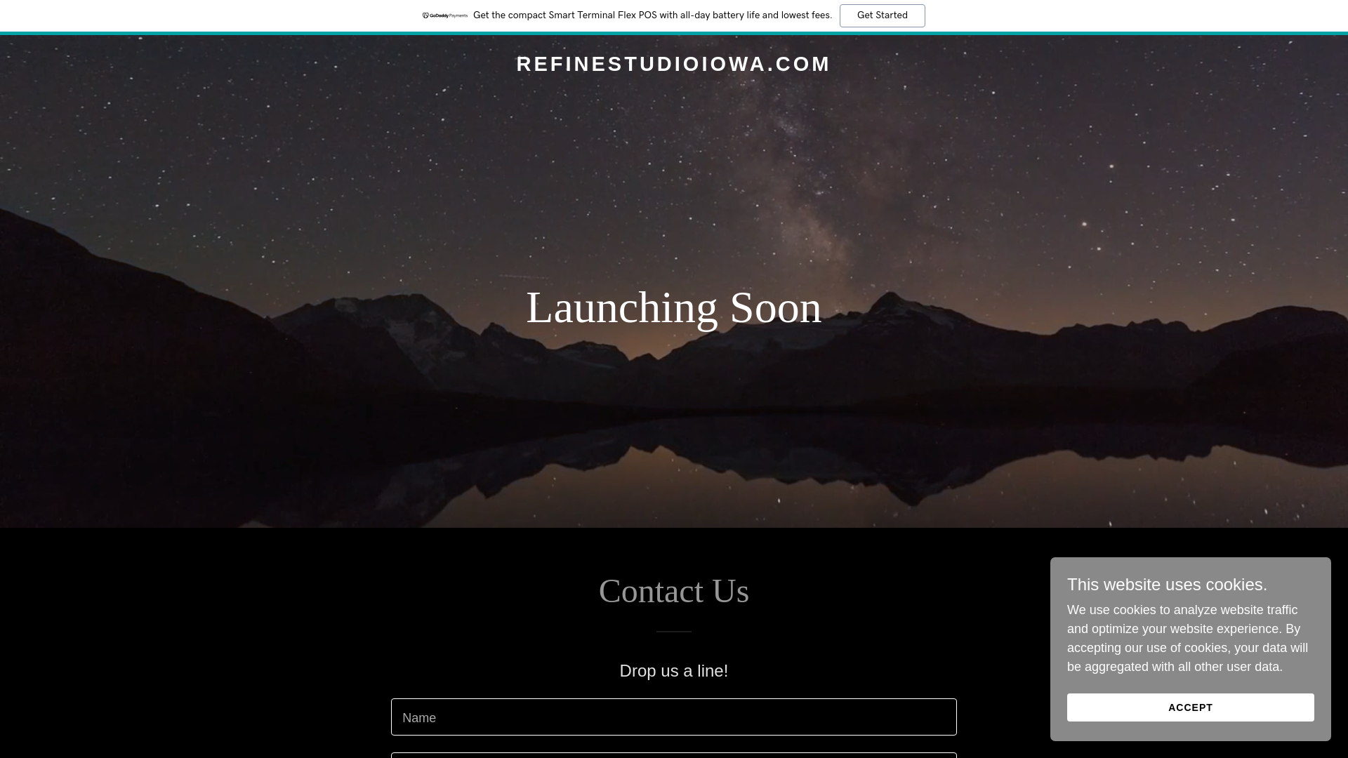 website screenshot of https://refinestudioiowa.com/