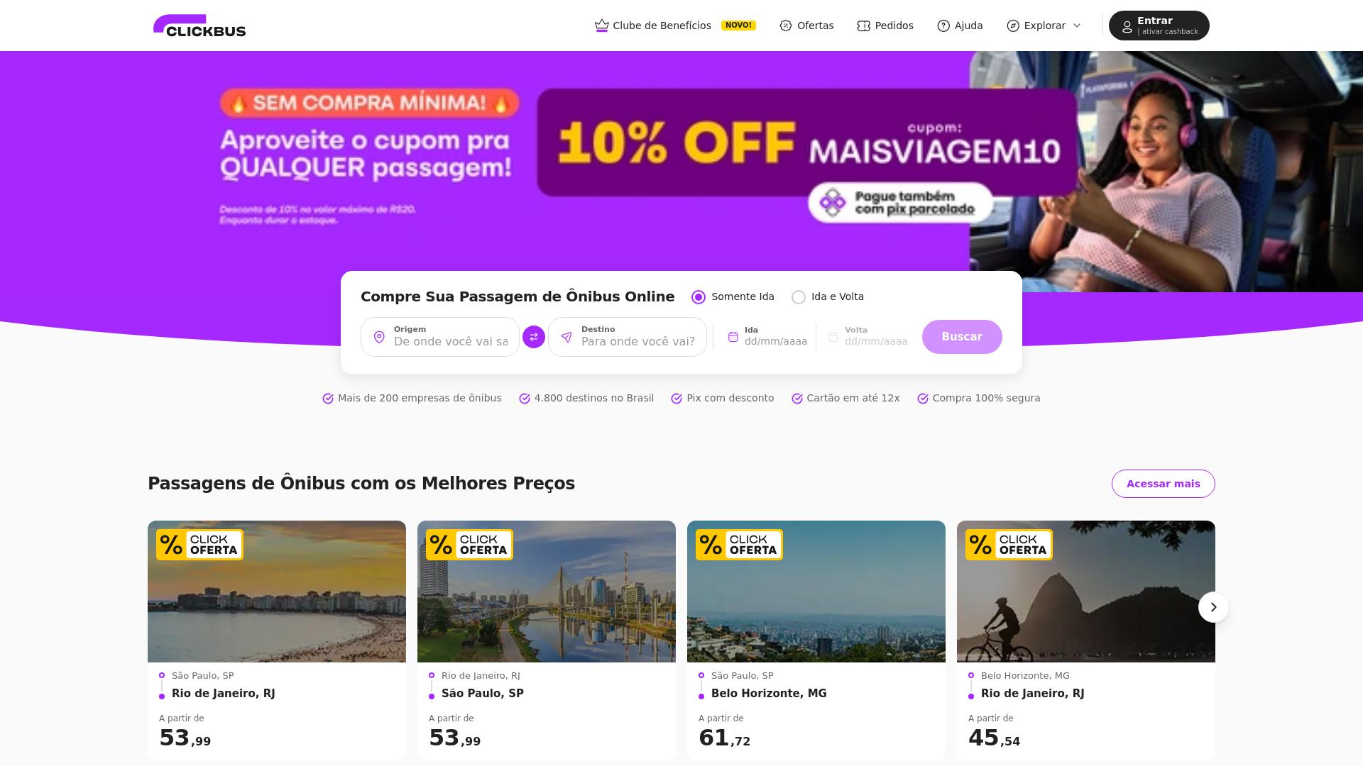 website screenshot of https://clickbusp.com/