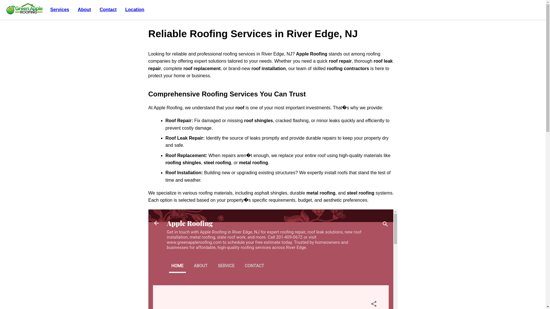 website screenshot of https://reliableroofingservicesinriveredge.pages.dev/