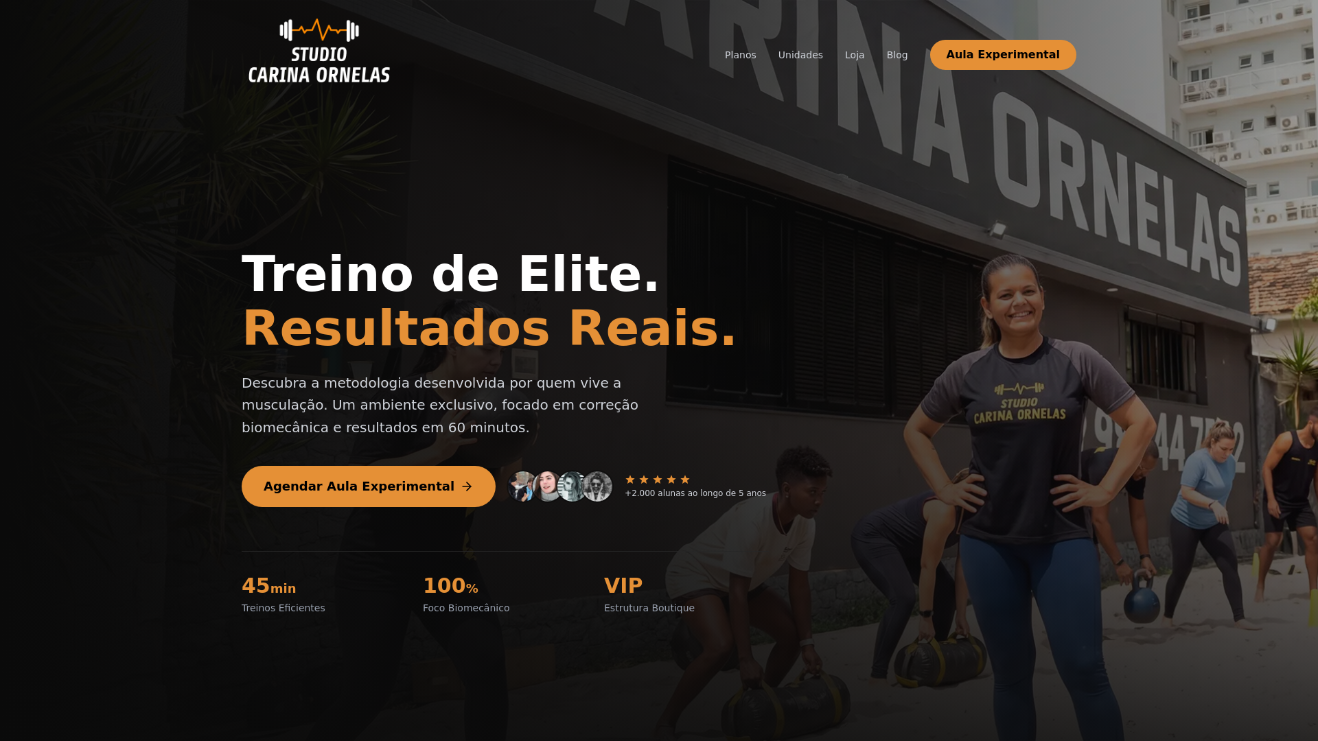 website screenshot of https://studiocarinaornelas.com.br/