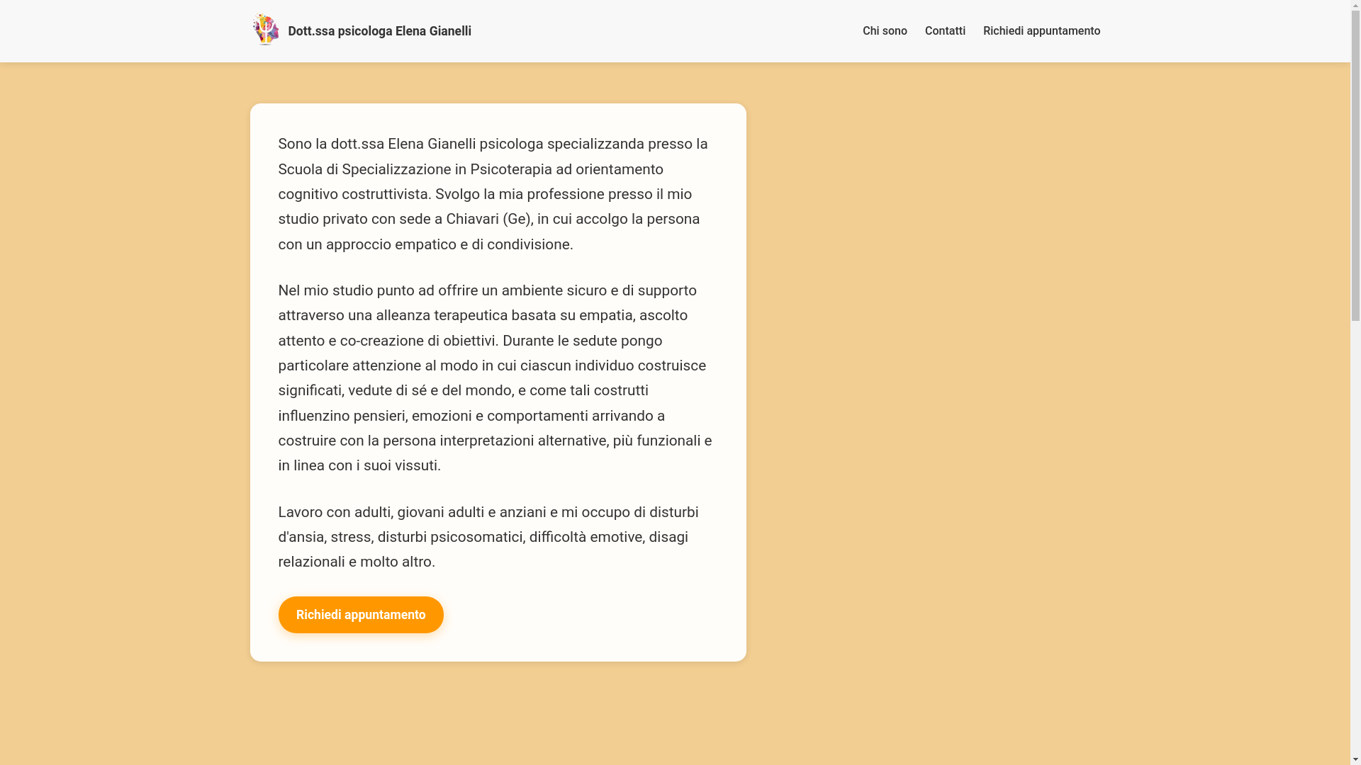 website screenshot of https://elenagianellipsicologa.it/