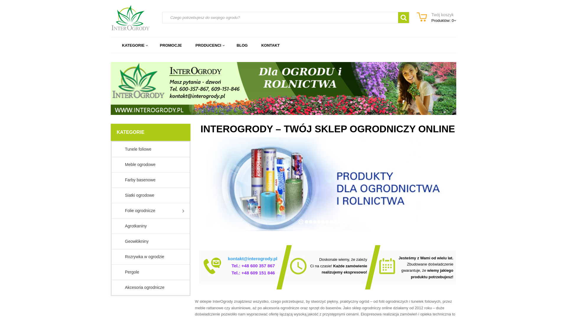 website screenshot of https://interogrody.com.pl