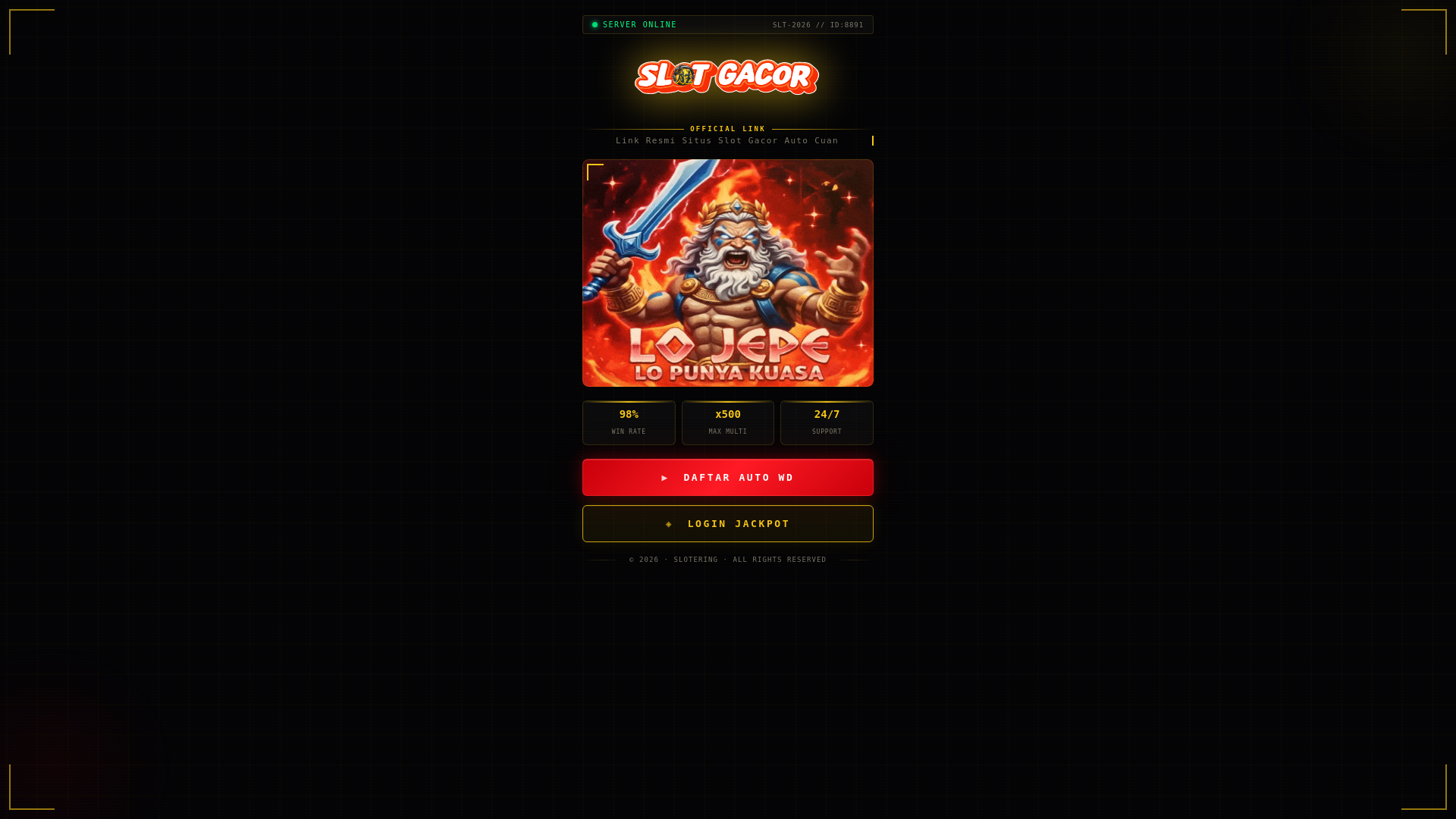 website screenshot of https://scatterhitamlunas.cyou