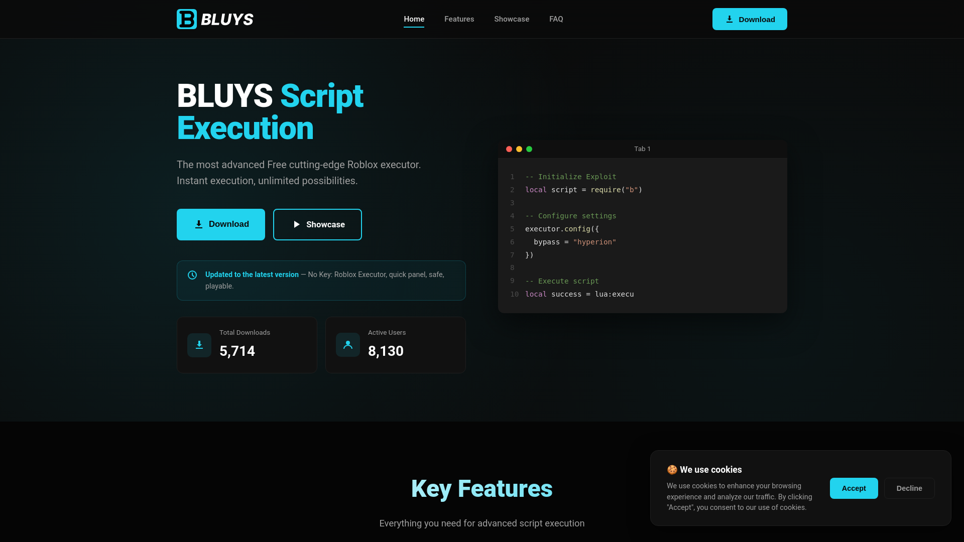 website screenshot of https://roxbolit.lol/