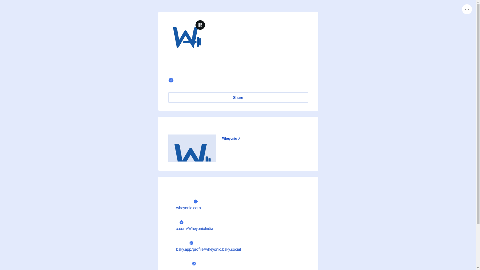 website screenshot of https://wheyonic.link/