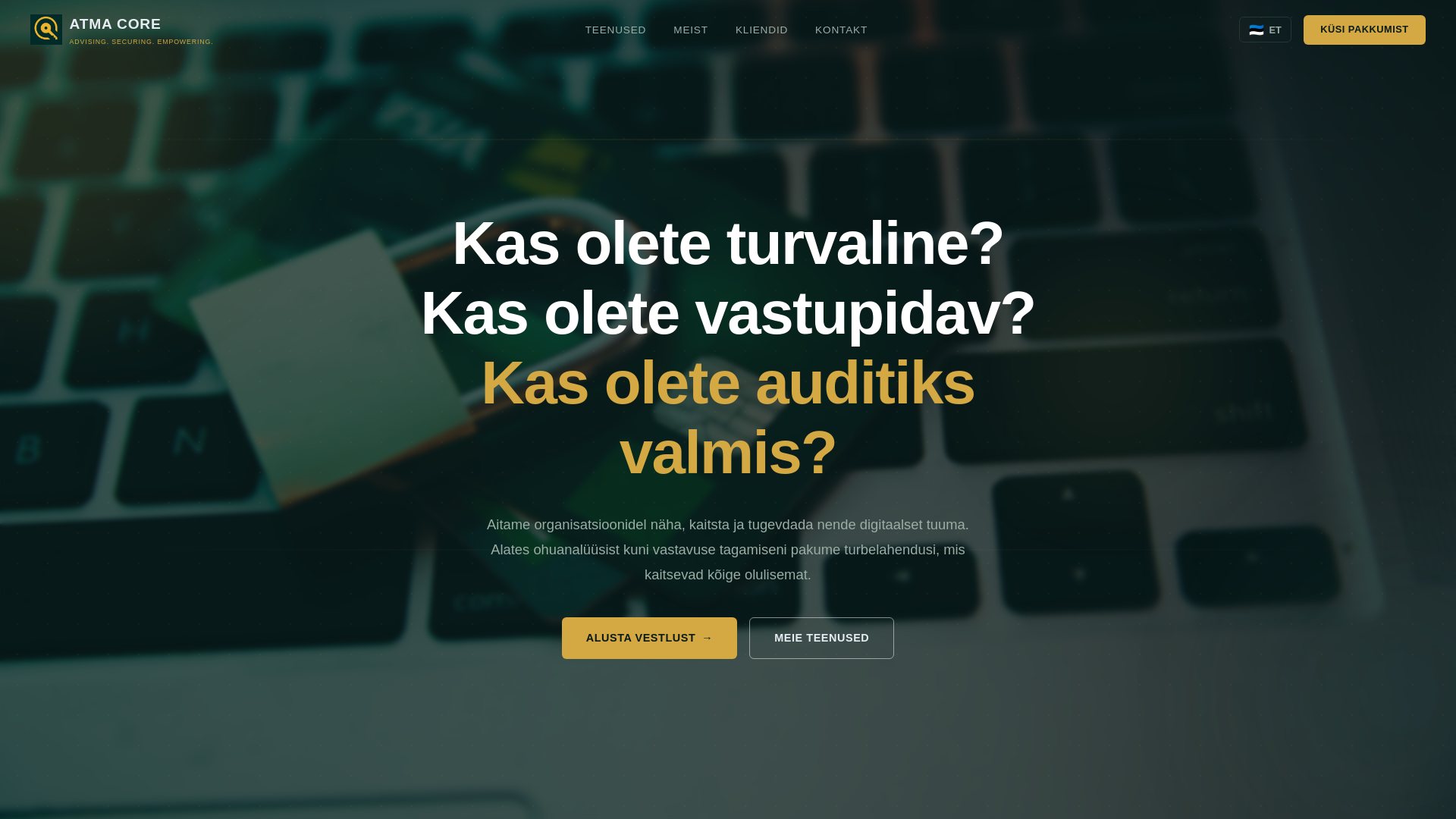 website screenshot of https://atma-core-project-xwnay.kinsta.page