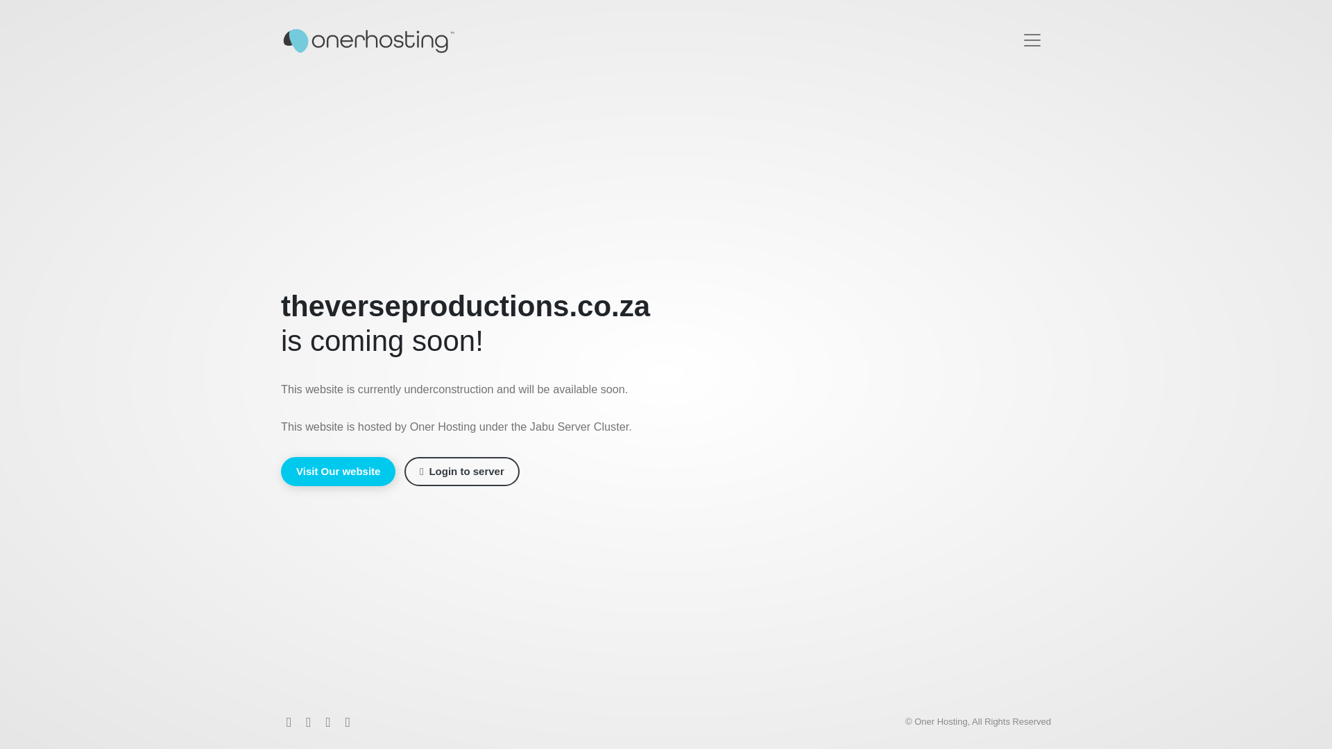 website screenshot of https://theverseproductions.co.za/