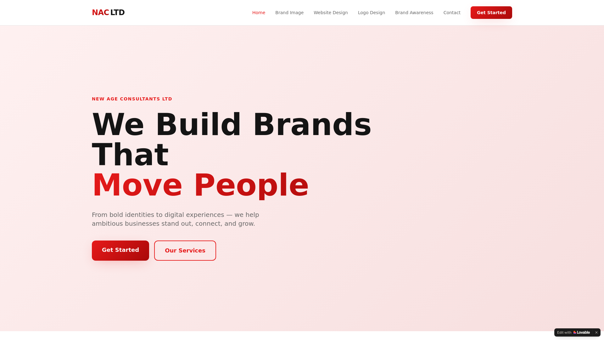 website screenshot of https://newageconsultants.co.uk