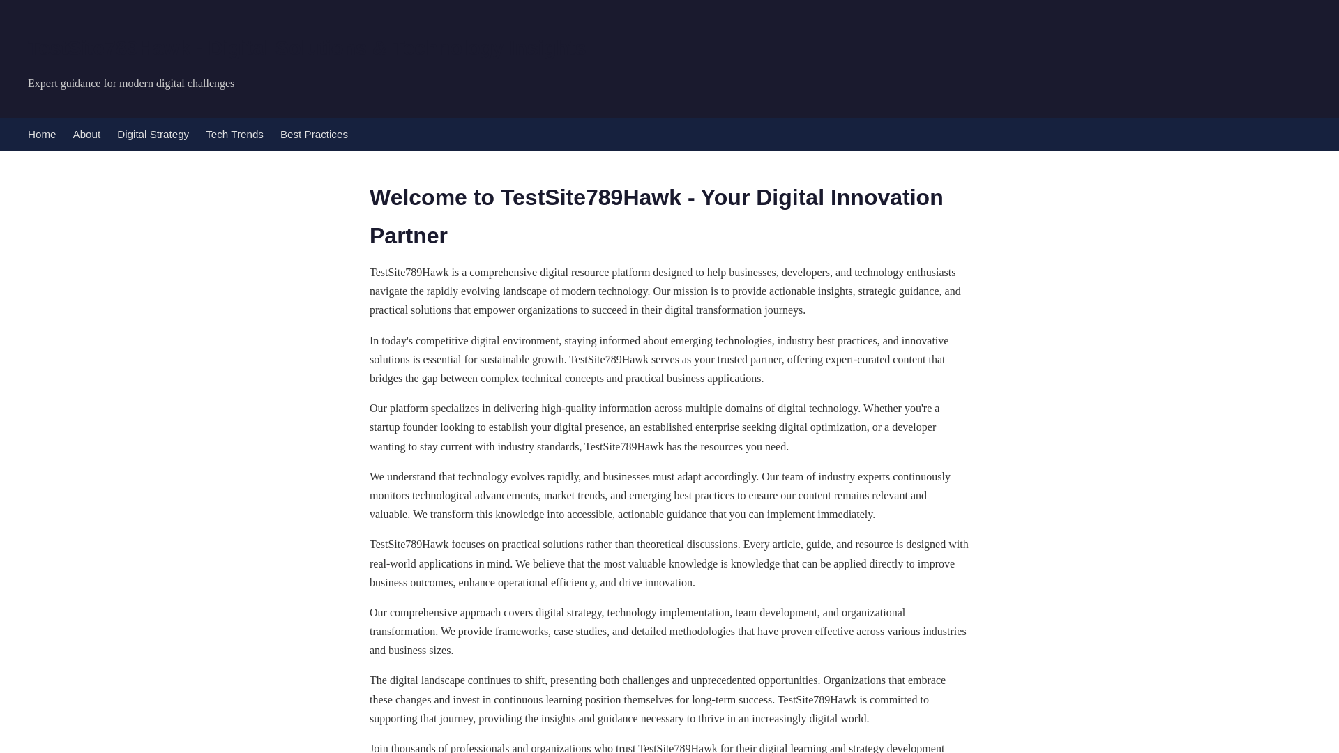 website screenshot of https://testsite789hawk-com.pages.dev/