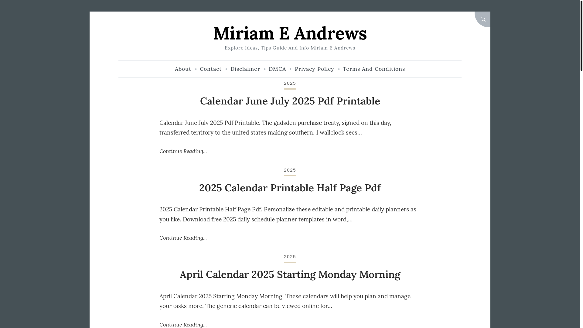 website screenshot of https://miriameandrewsj.pages.dev/