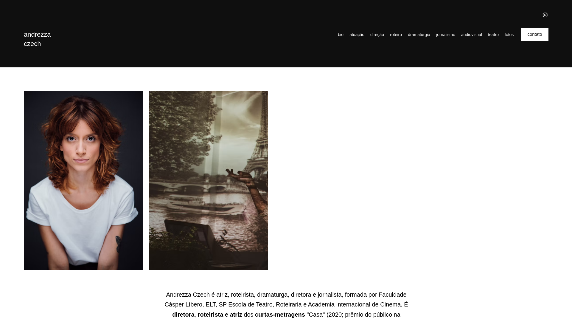 website screenshot of https://andrezzaczech.com/