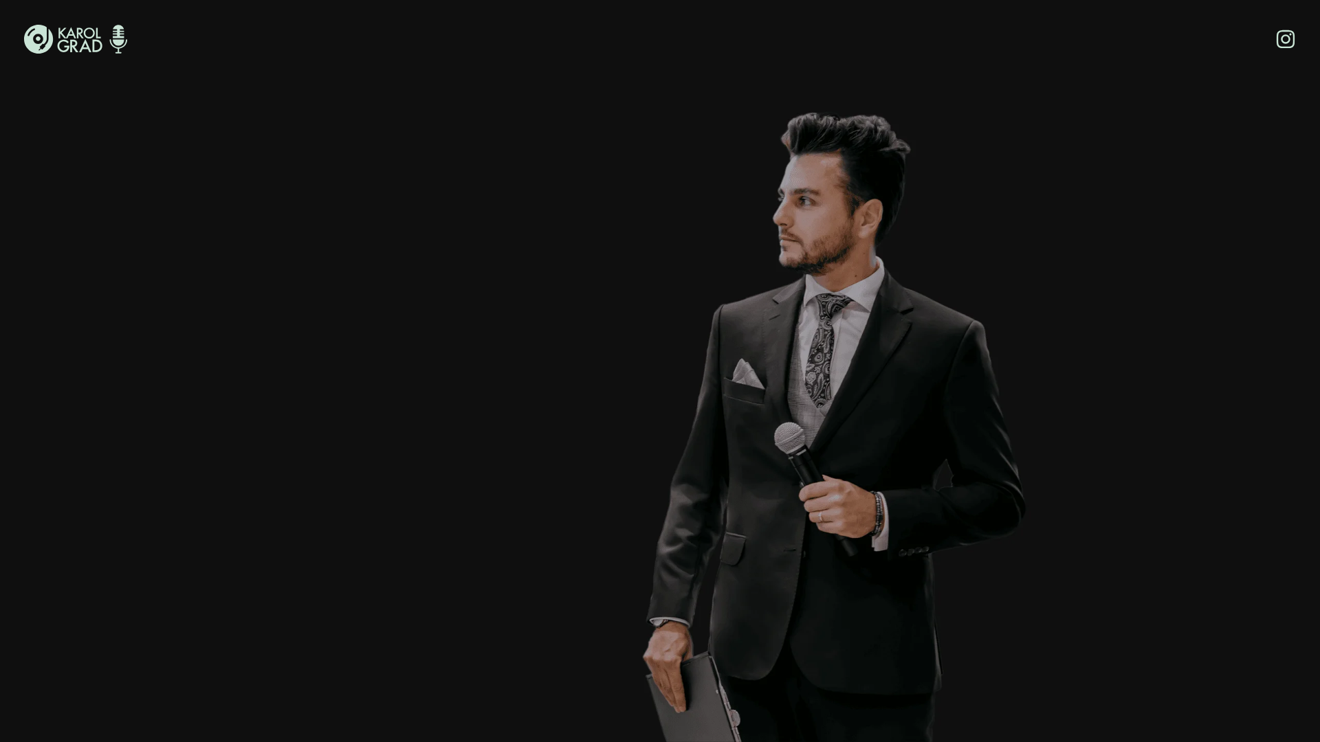 website screenshot of https://karolgrad.pl/