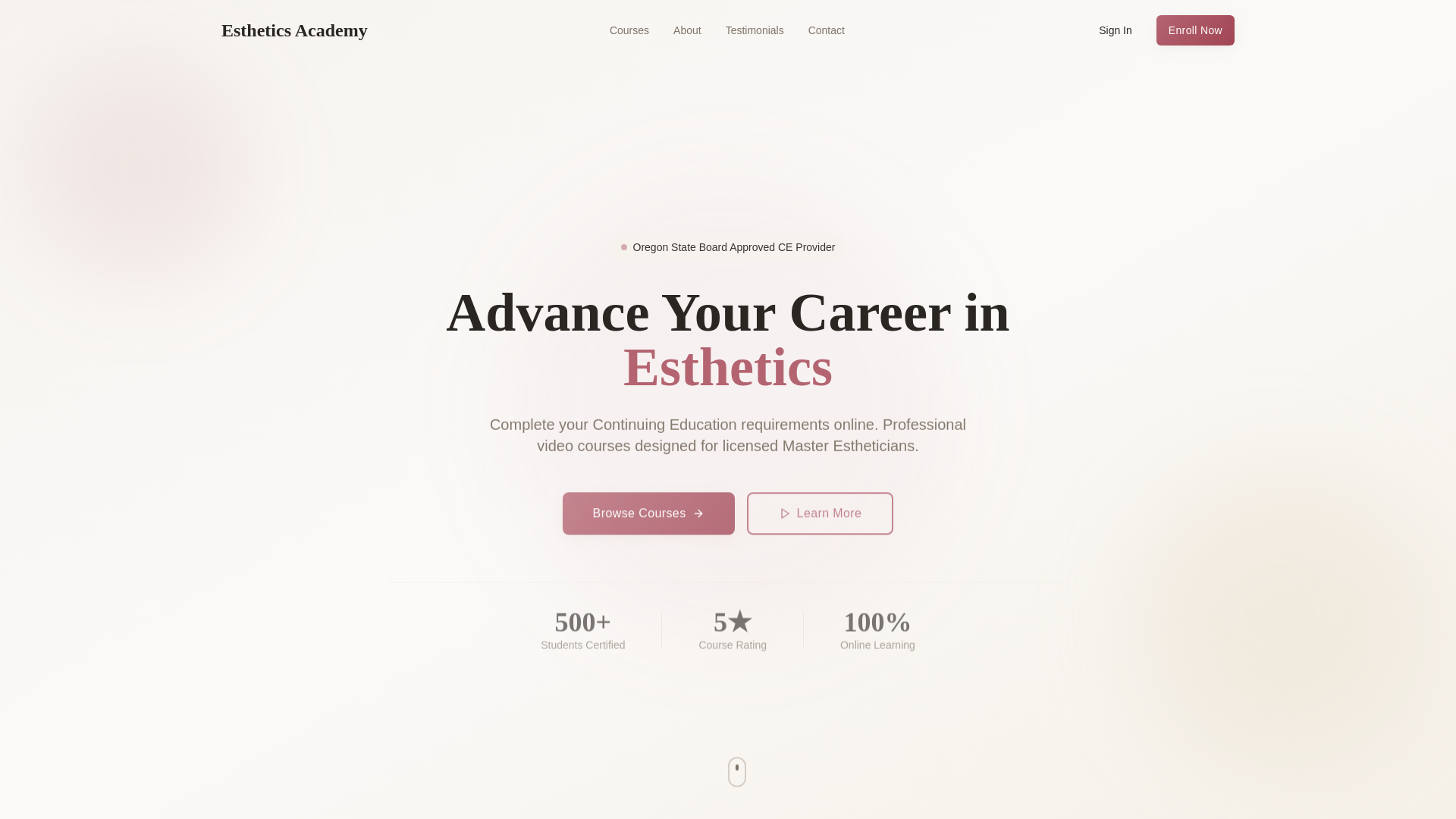 website screenshot of https://aestheticstudy.com/