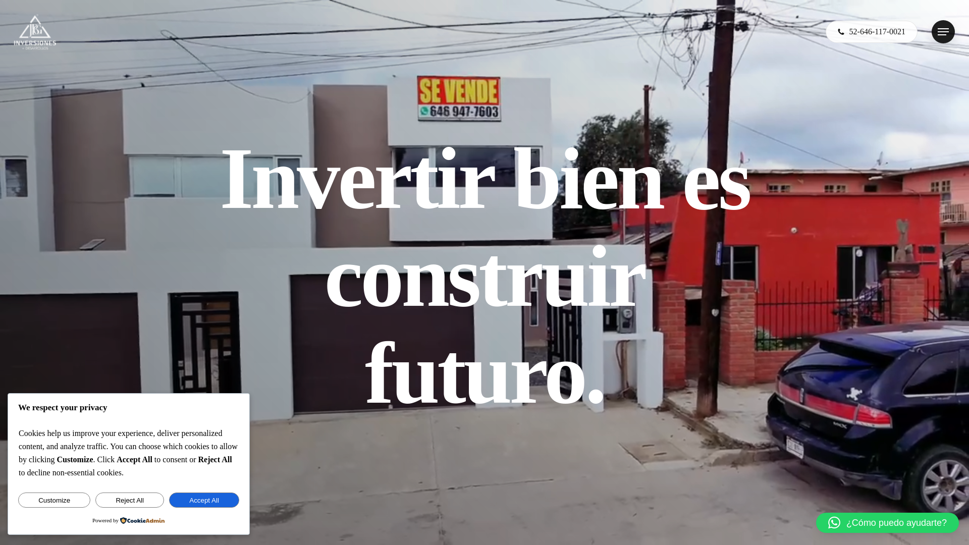 website screenshot of https://jbginversiones.com