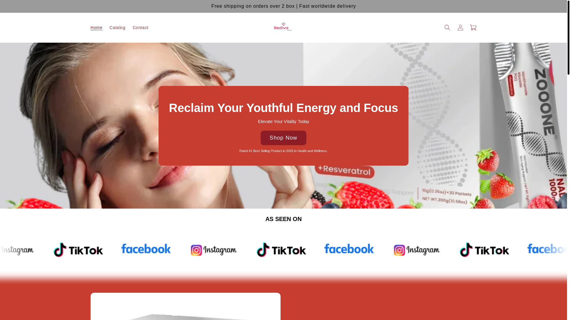 website screenshot of https://redivaplus.com/
