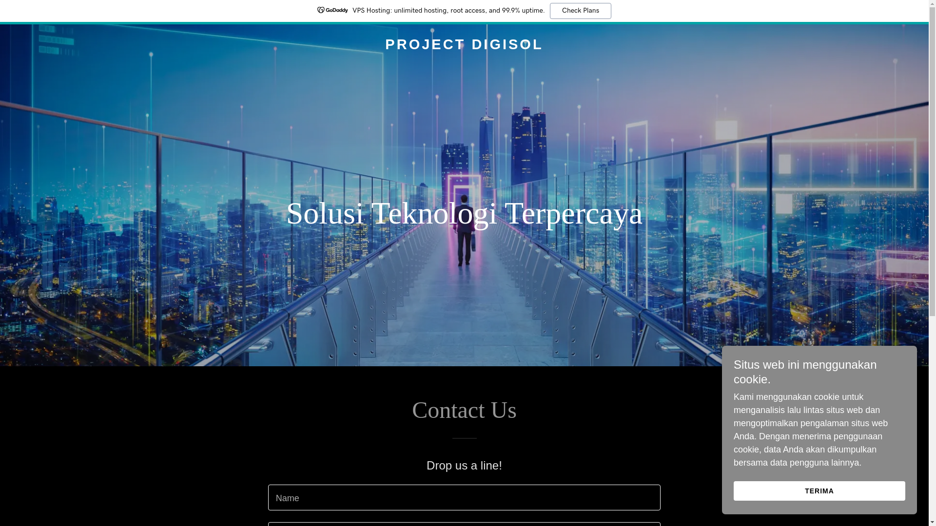 website screenshot of https://project-digisol.xyz/