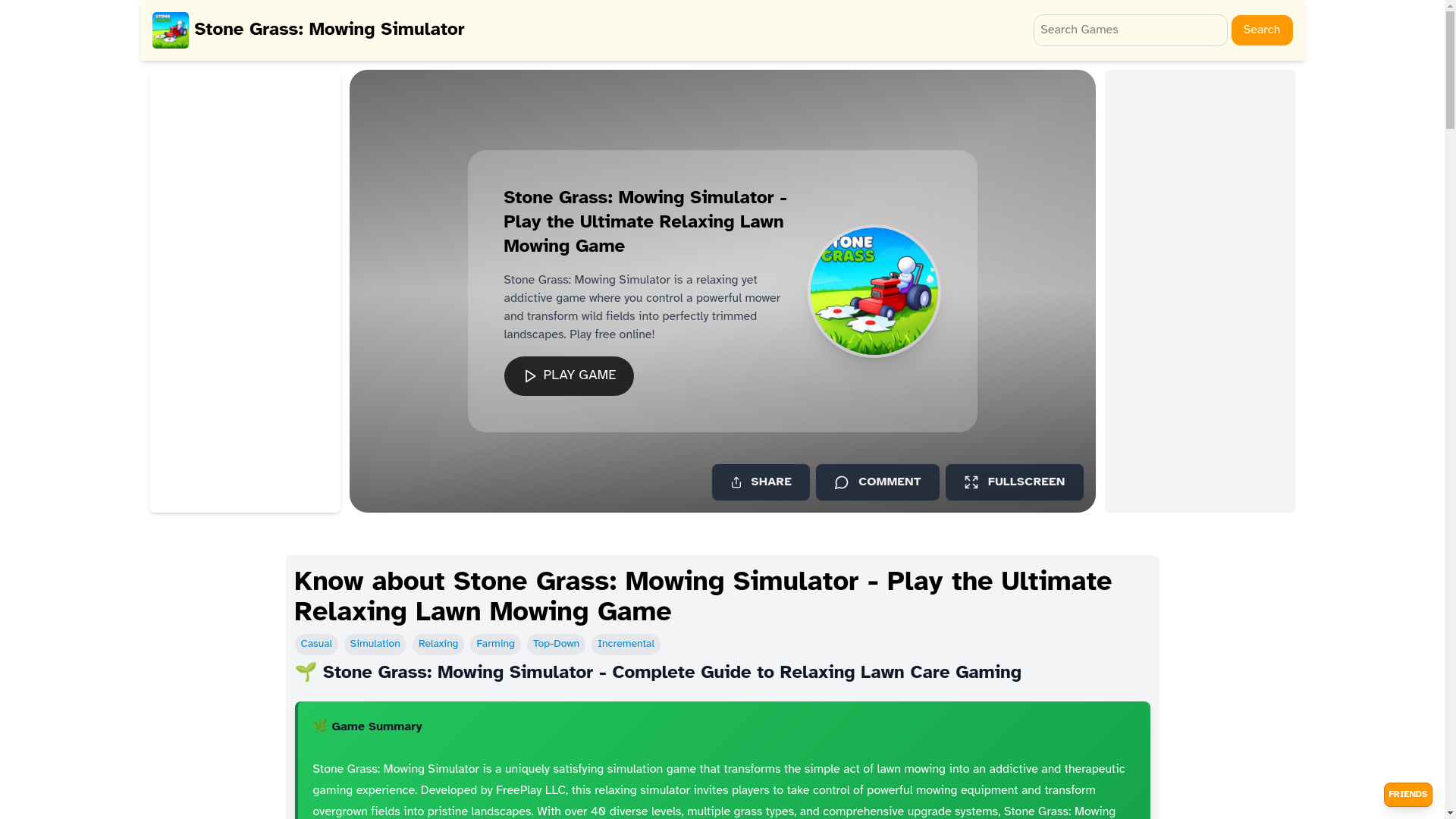 website screenshot of https://stonegrass.online/