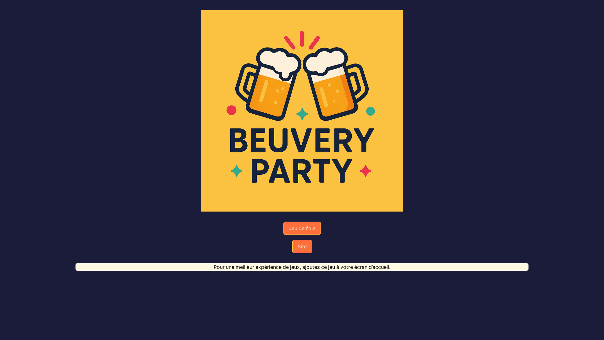 website screenshot of https://beuveryparty.fr/