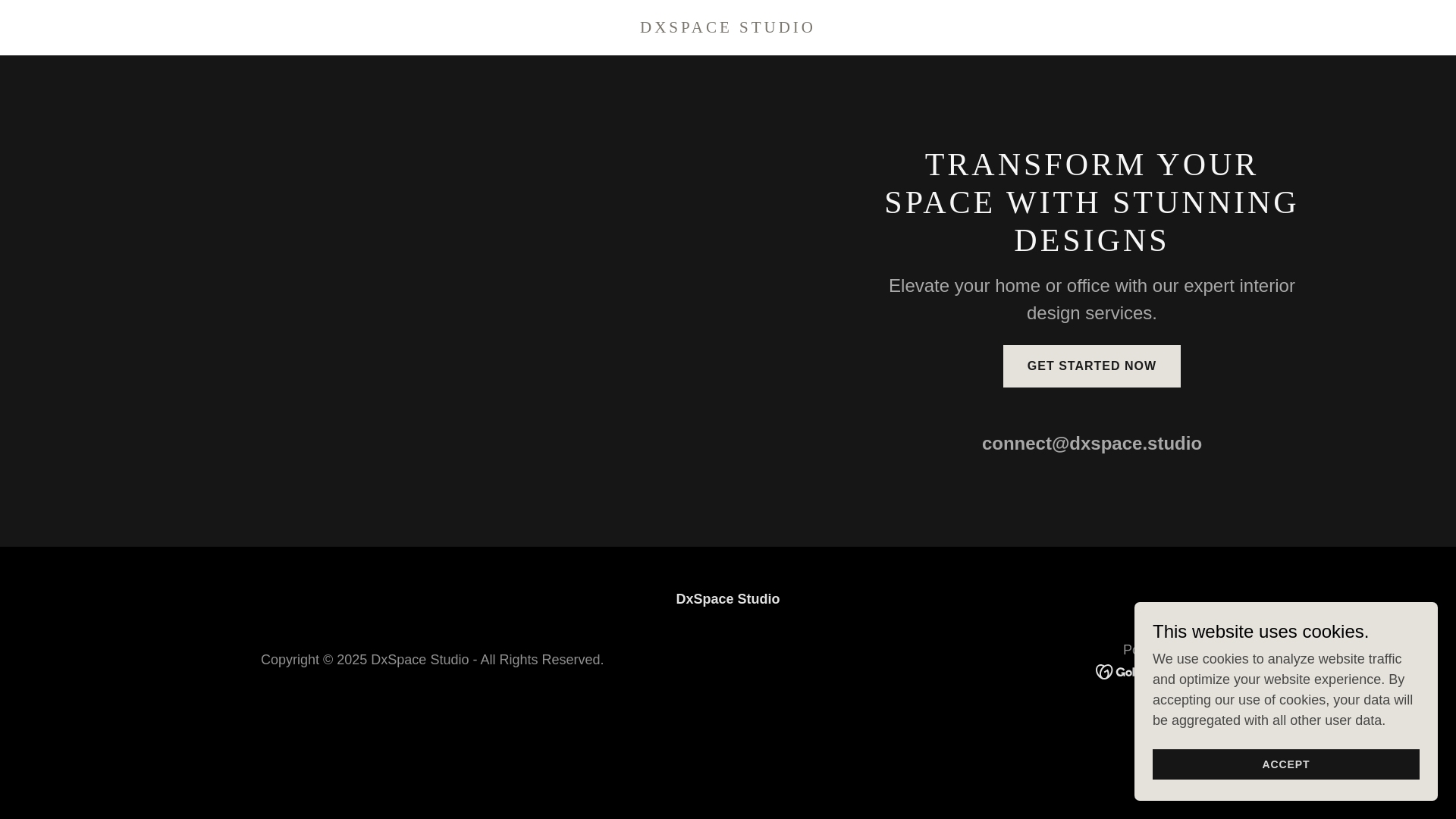 website screenshot of https://dxspace.studio/