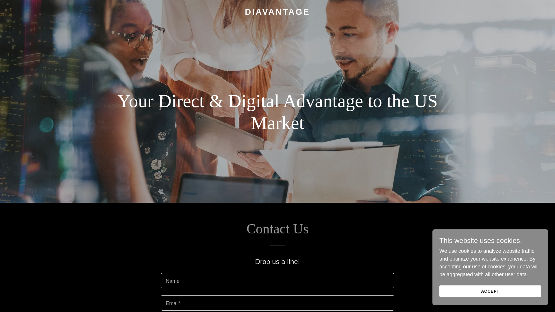 website screenshot of https://diavantage.us/