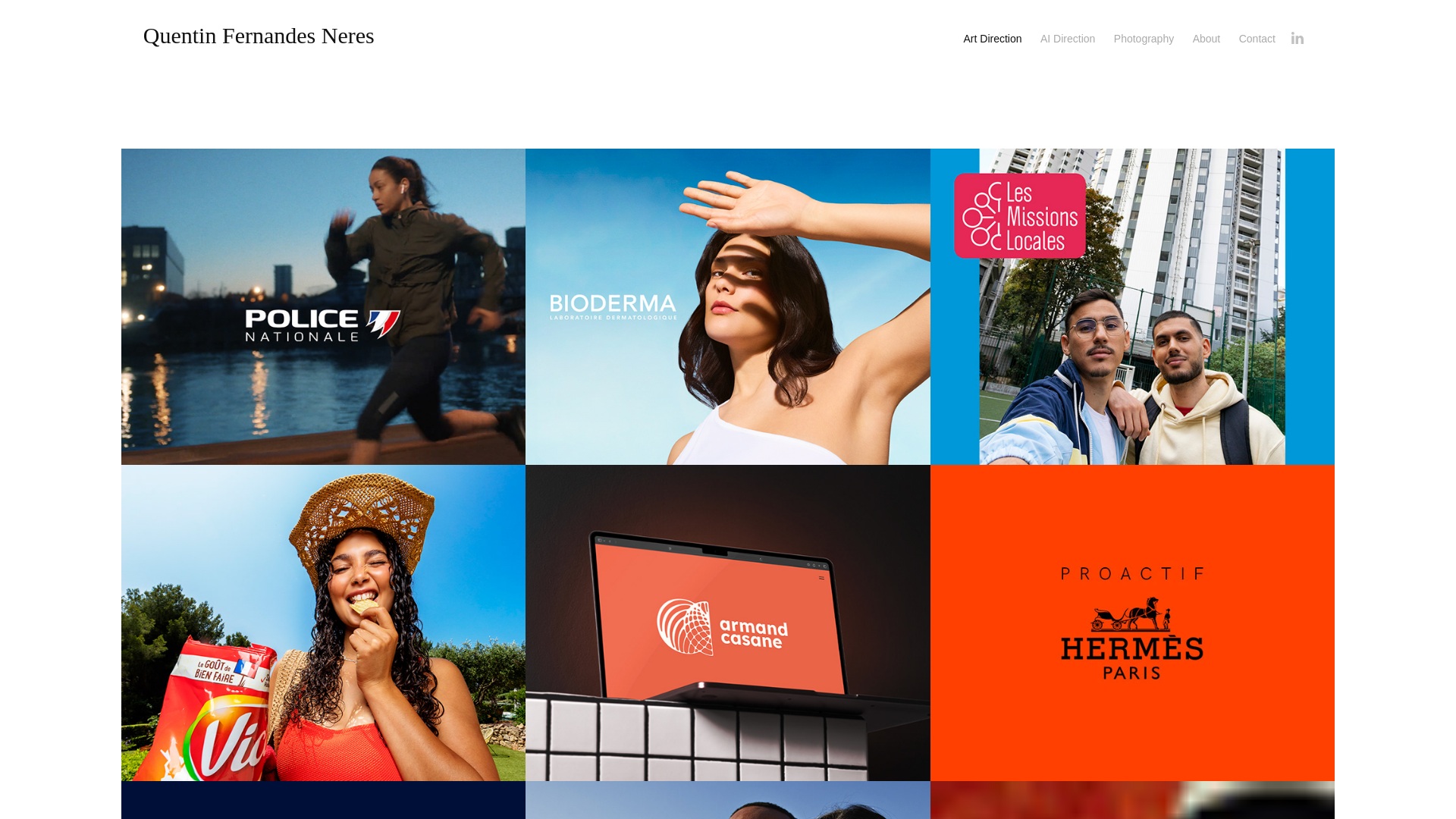 website screenshot of https://quentinfernandesneres.com/