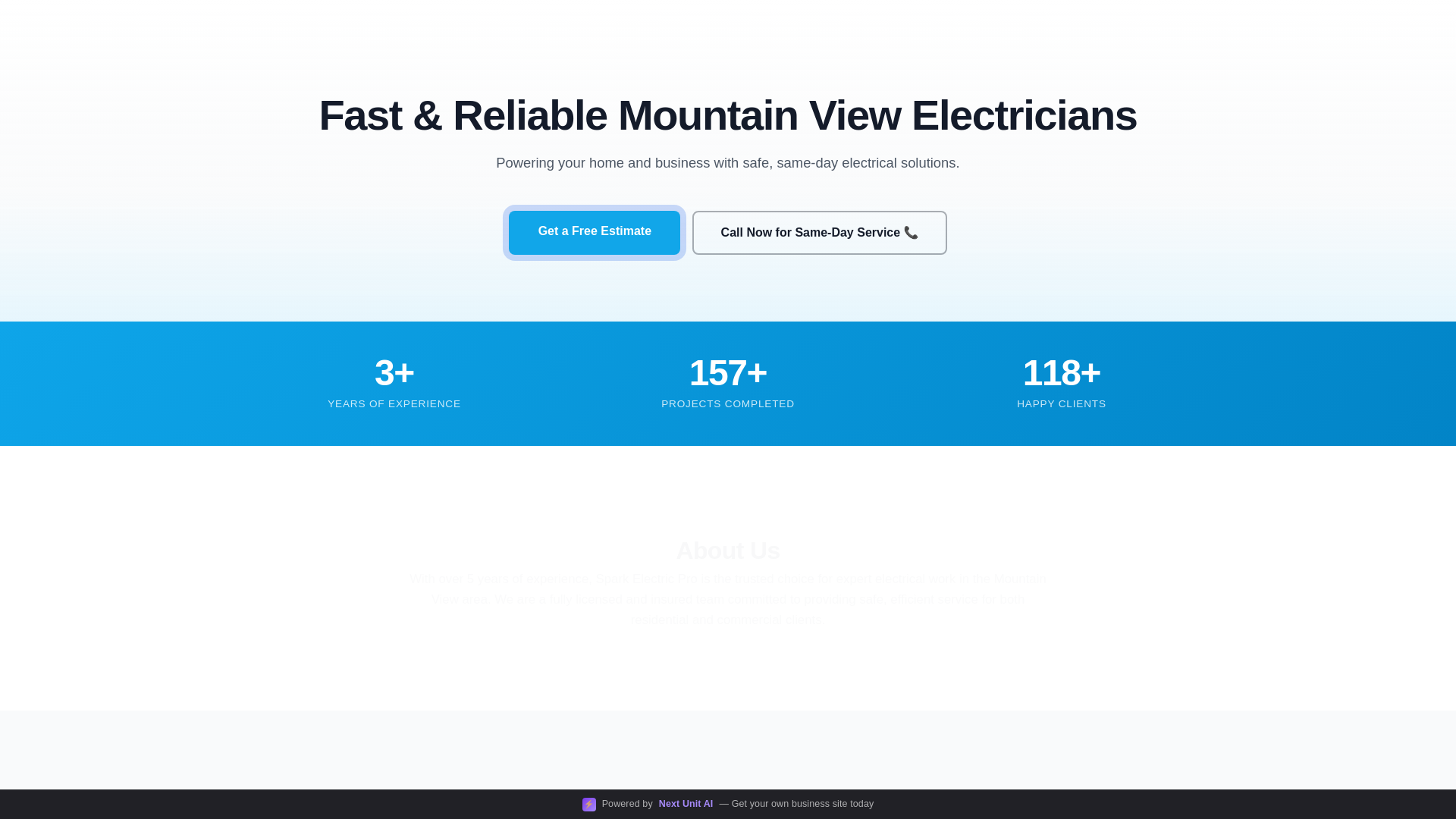 website screenshot of https://spark-electric-pro-10.pages.dev/