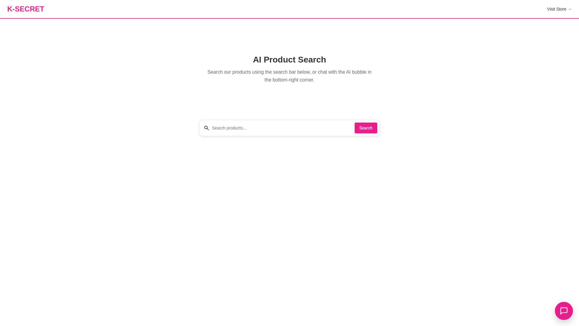 website screenshot of https://ksecret-search-test.pages.dev/