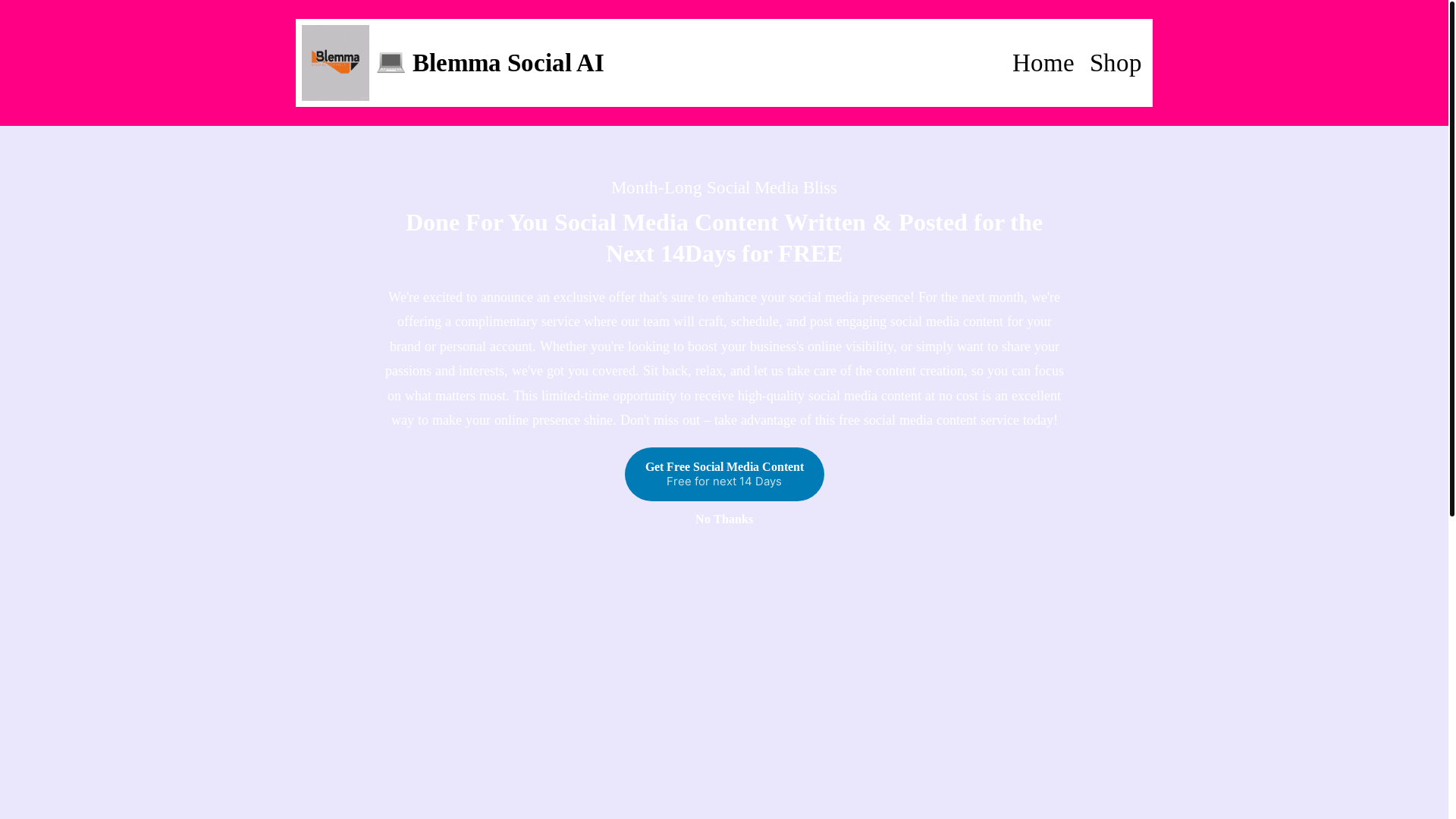 website screenshot of https://blemmasocialai.org/