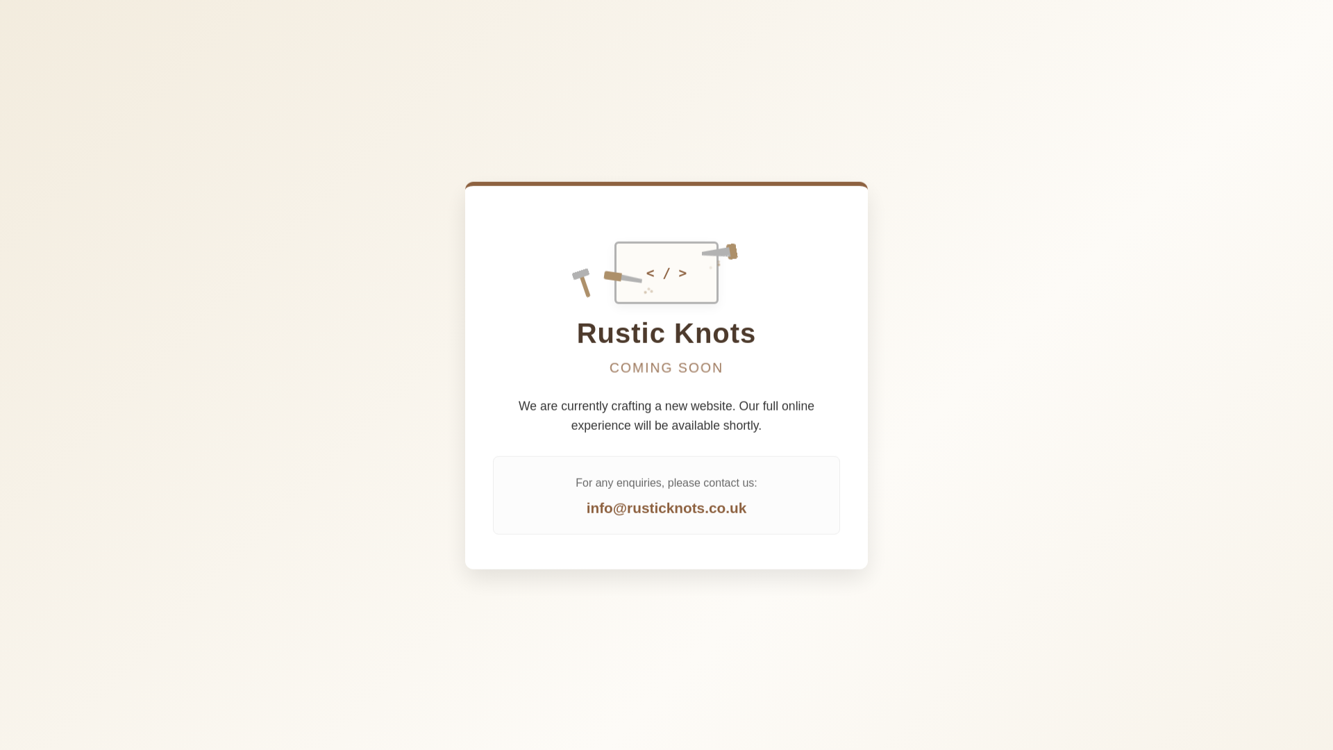 website screenshot of https://rustic-knots.pages.dev/