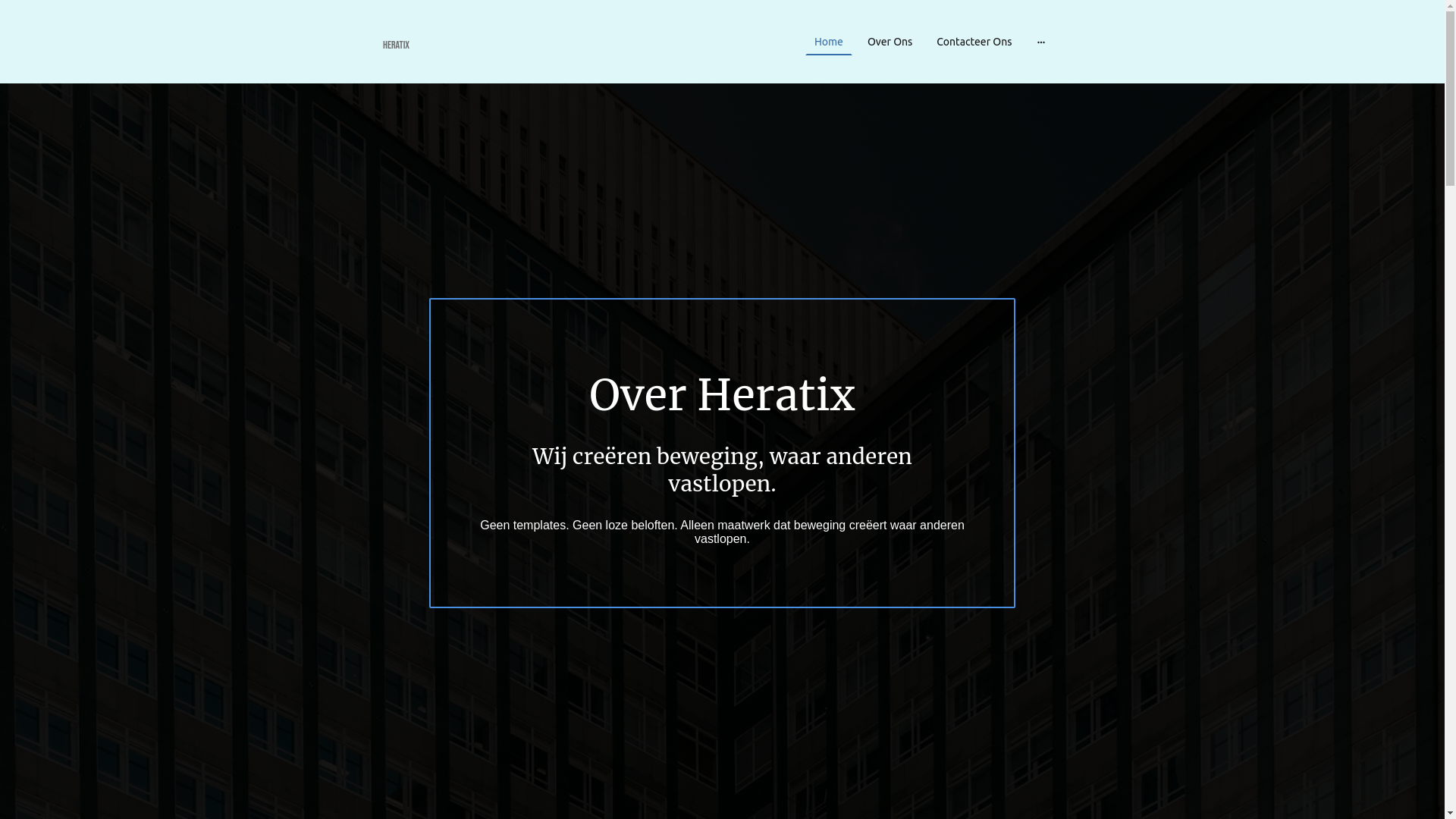 website screenshot of https://heratix.nl/