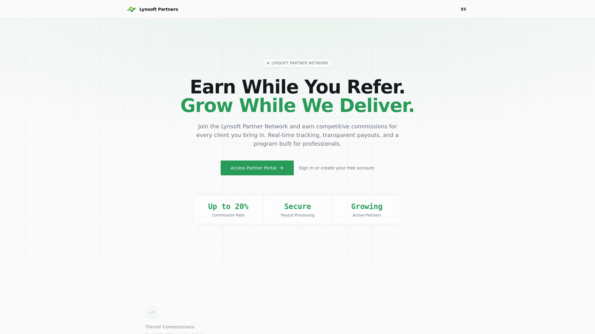 website screenshot of https://lynpartner.com/