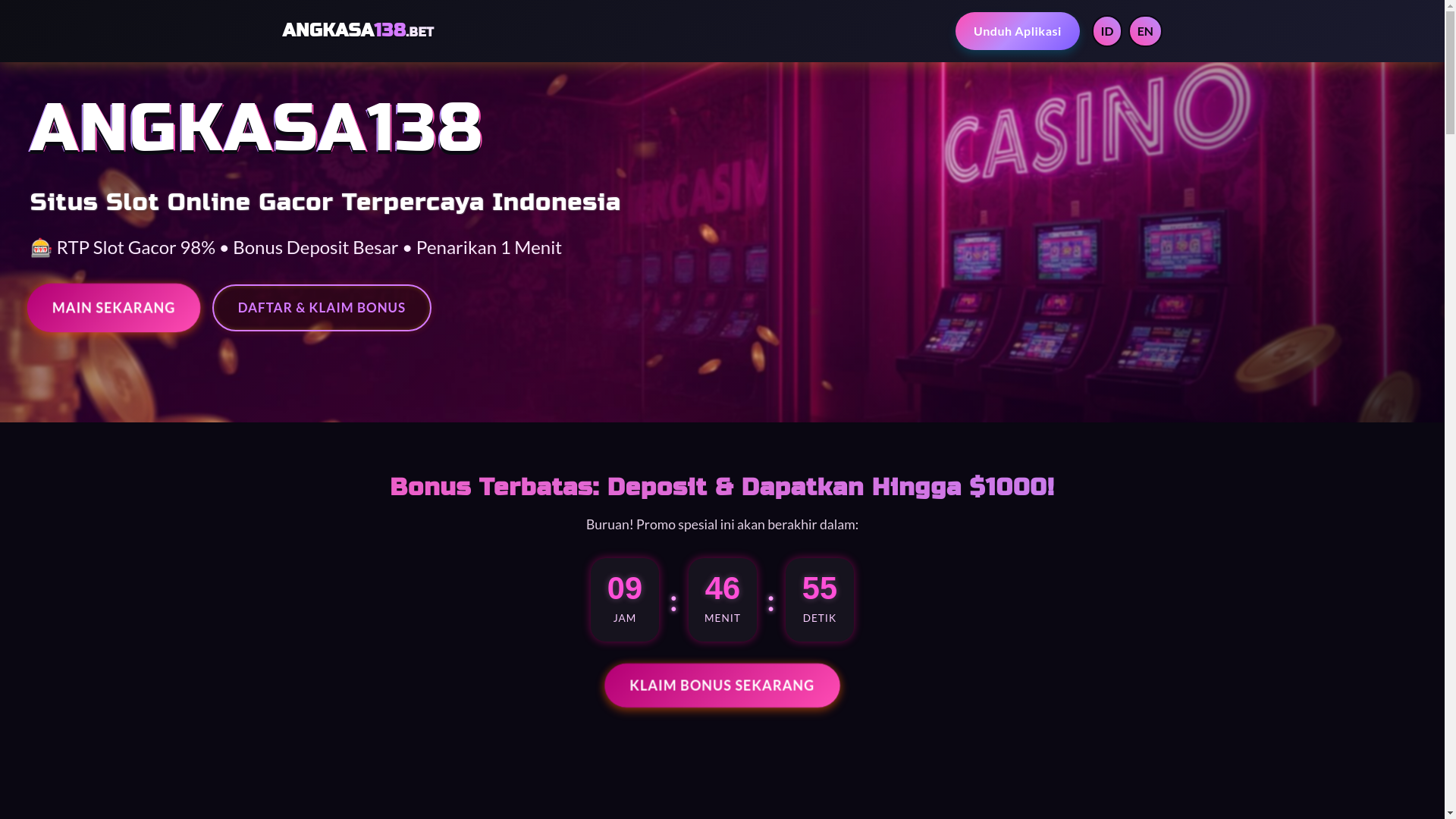 website screenshot of https://angkasa138.bet/