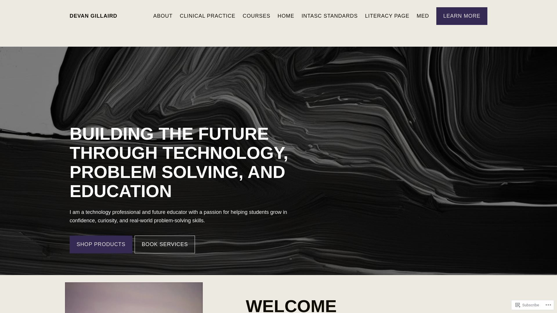 website screenshot of https://dtgillaird.com/