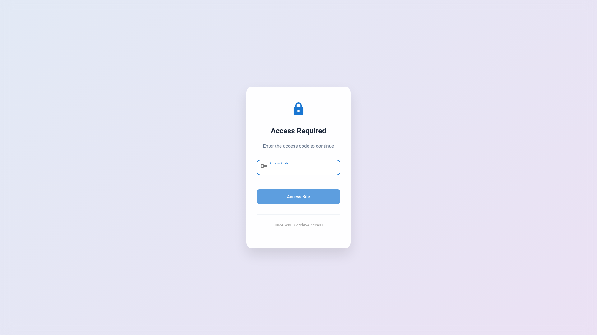 website screenshot of https://juicewrldapi.com/