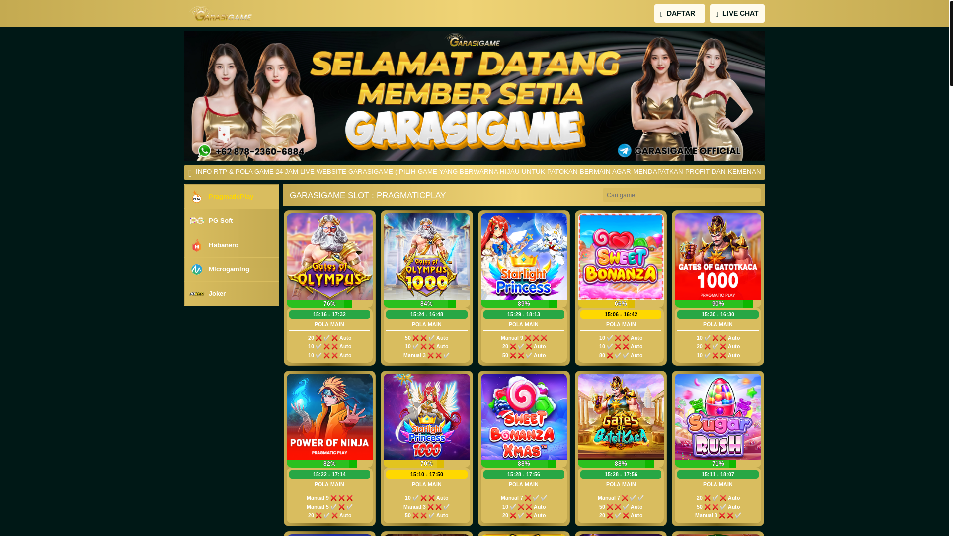 website screenshot of https://garasigamefire1.site/