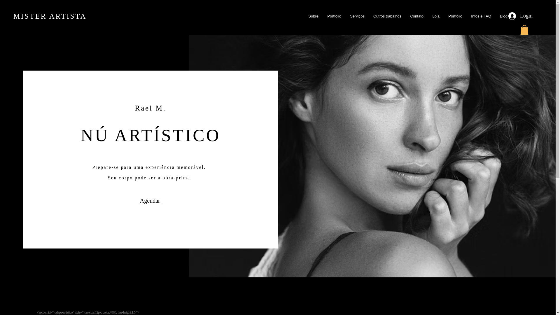 website screenshot of https://misterartista.com/