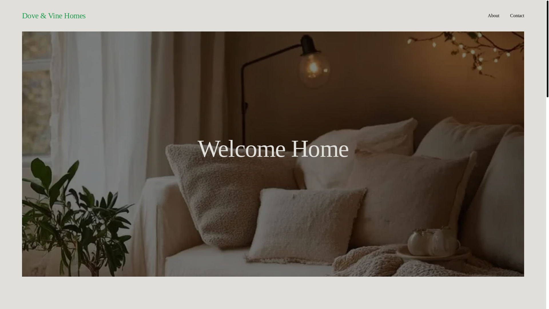 website screenshot of https://doveandvinehomesllc.com/
