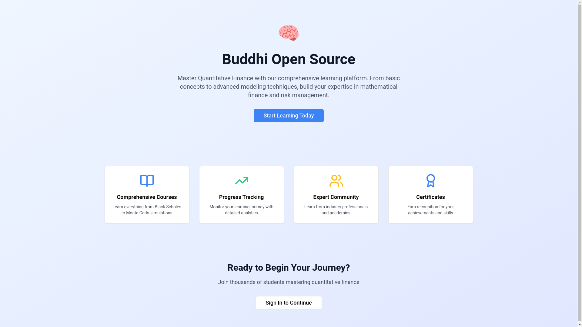 website screenshot of https://buddhiopensource.com/