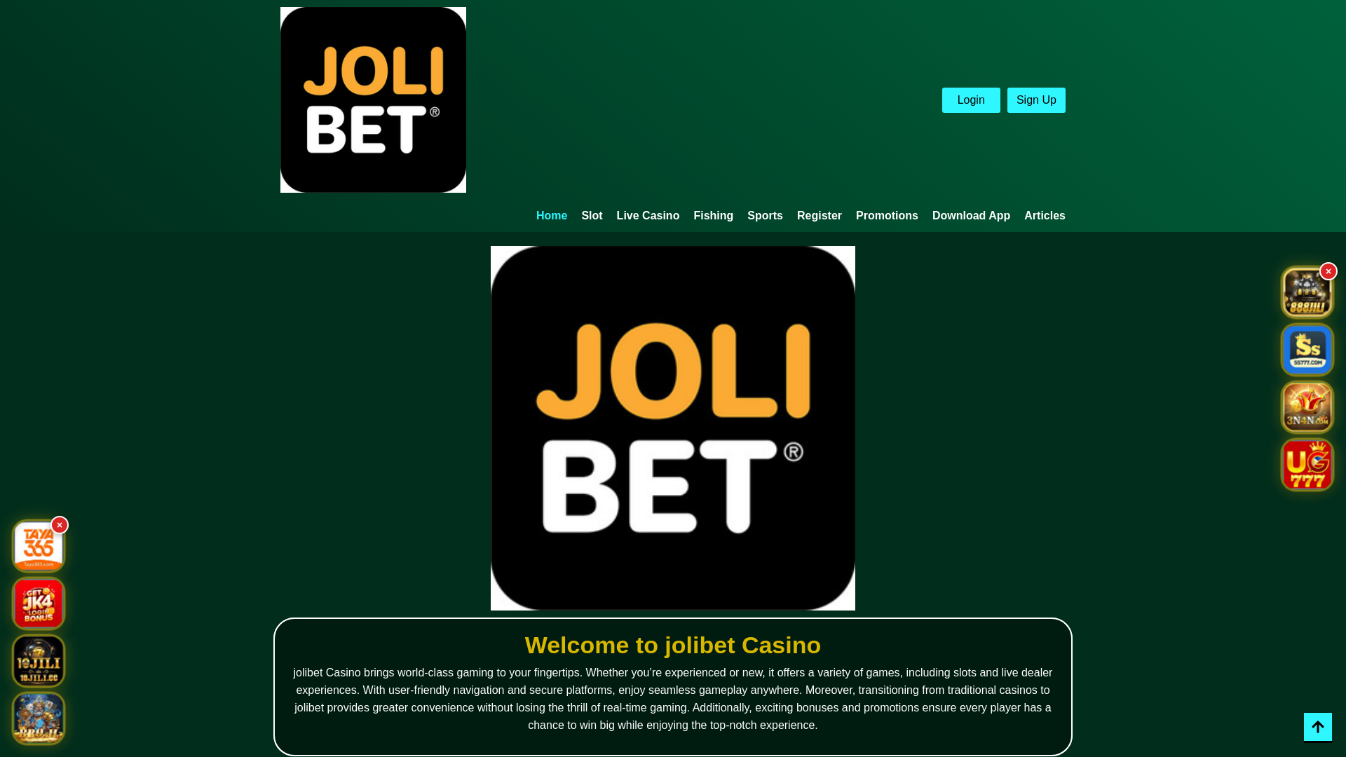 website screenshot of https://jolibetbuhay.com/