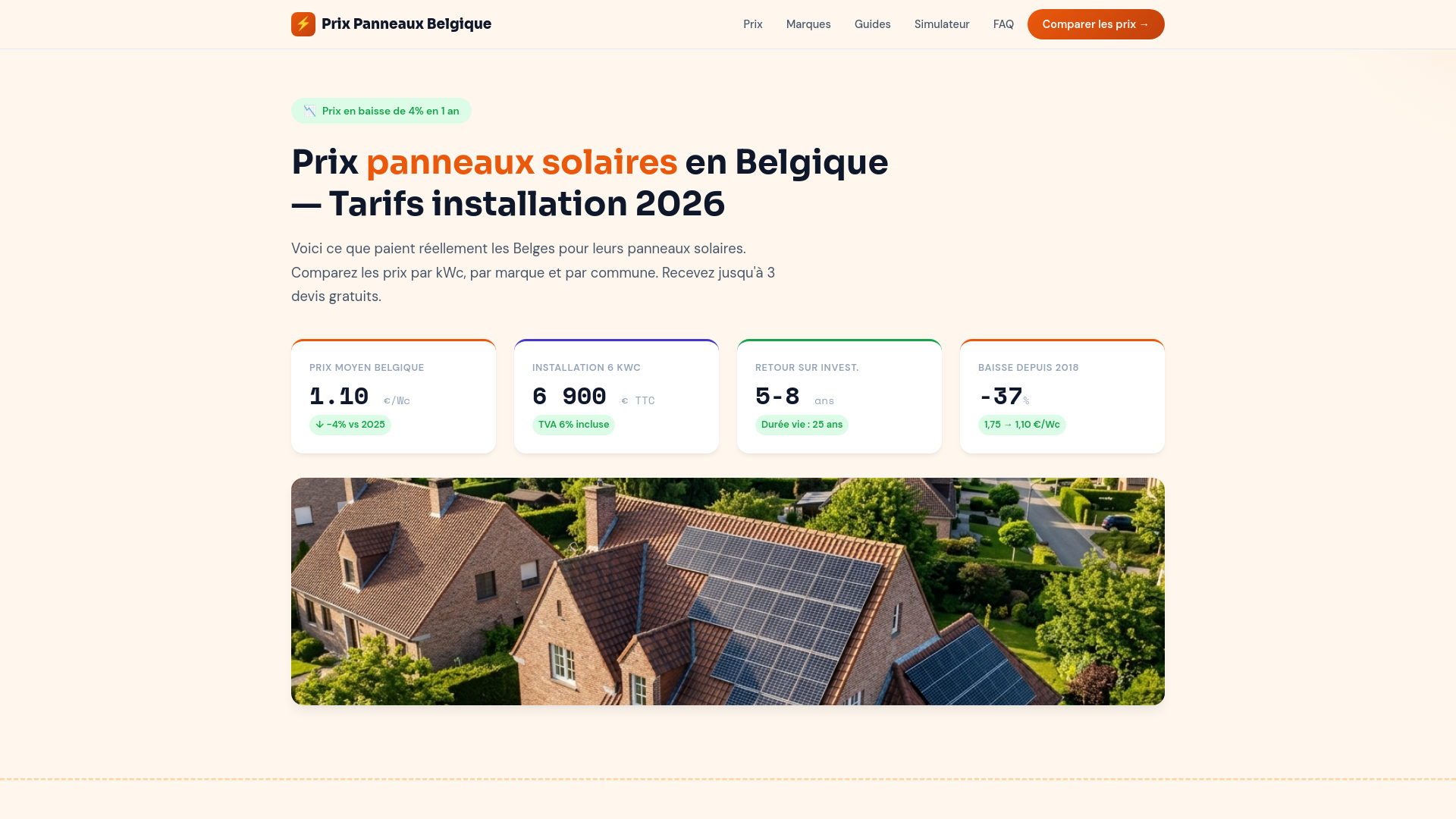 website screenshot of https://prix-panneaux-belgique-be.pages.dev/