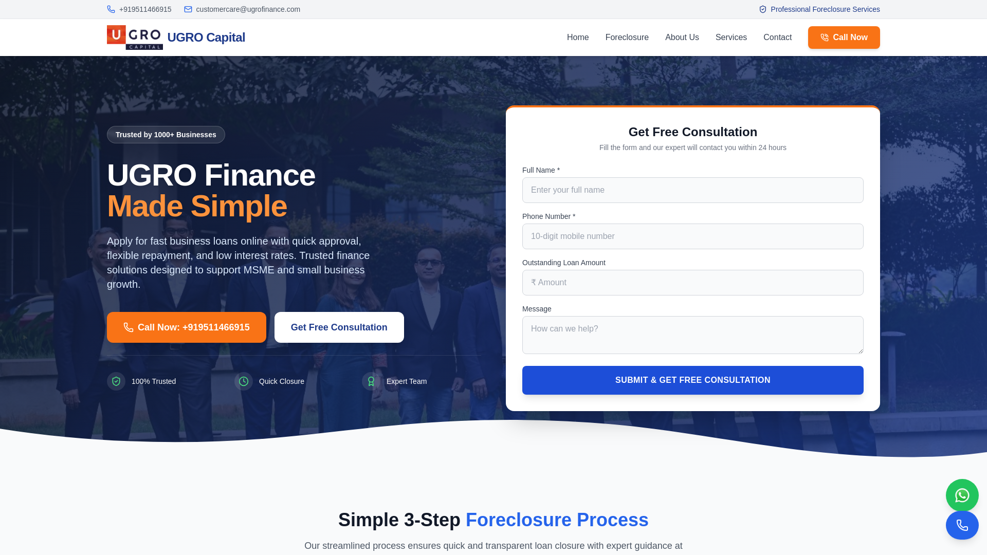 website screenshot of https://ugrofinance.com/
