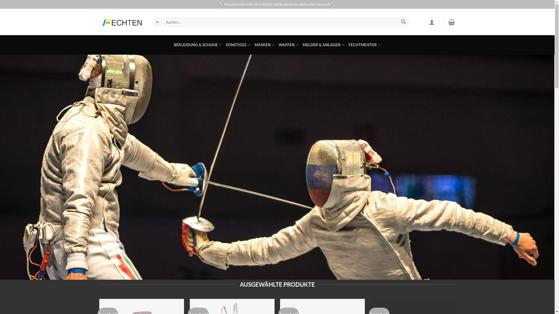 website screenshot of https://fechtausrustung.com/