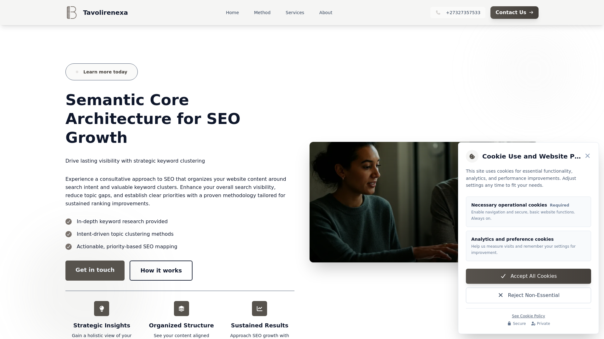 website screenshot of https://tavolirenexa.sbs/