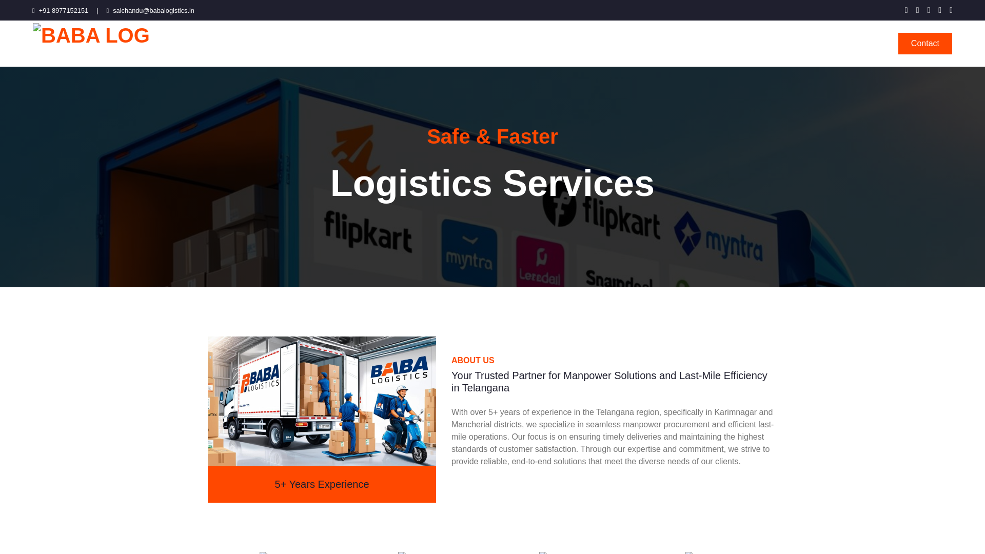 website screenshot of https://babalogistics.pages.dev/